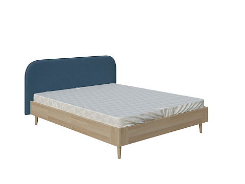 Кровать без основания Lagom Plane Wood - Оригинальная кровать без встроенного основания из массива сосны с мягкими элементами.