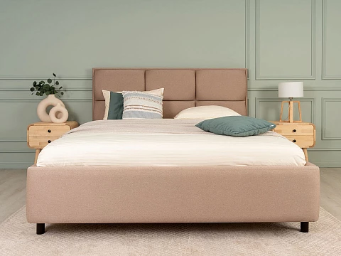 Кровать 200х220 Malina - Изящная кровать без встроенного основания из массива сосны с мягкими элементами.