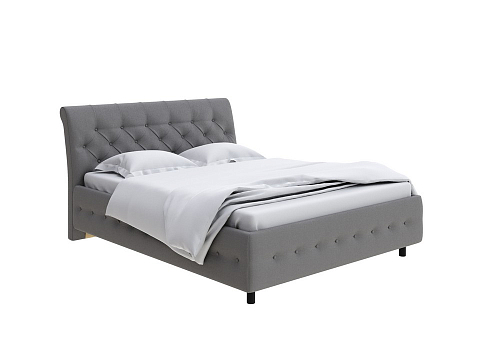 Кровать в стиле минимализм Next Life 4 - Классическая кровать с изогнутым изголовьем и глубокой пиковкой