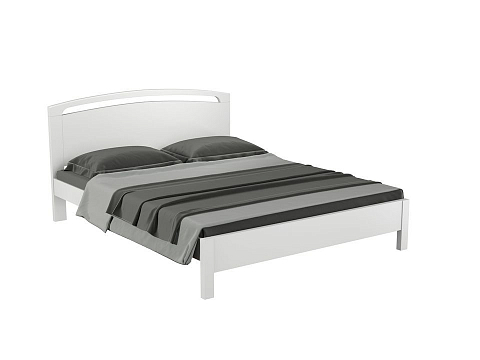 Кровать с основанием Веста 1-тахта-R - Кровать из массива с одинарной резкой в изголовье.