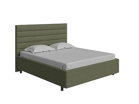 Кровать с мягким изголовьем Verona - Кровать в лаконичном дизайне в обивке из мебельной ткани или экокожи.