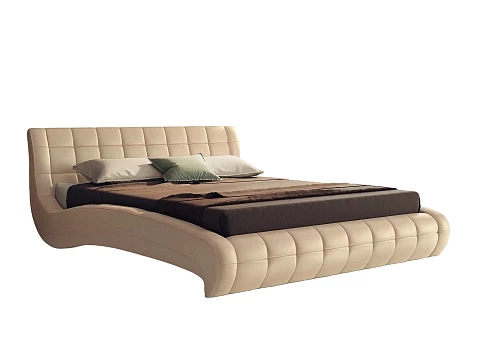 Кровать 140х200 Nuvola-1 - Кровать футуристичного дизайна из экокожи класса «Люкс».