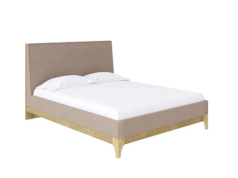 Кровать Кинг Сайз Odda - Мягкая кровать из ЛДСП в скандинавском стиле