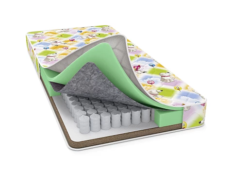 Матрас 90х200 Baby Comfort - Детский матрас на независимом пружинном блоке с разной жесткостью сторон.