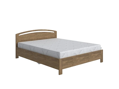 Кровать из массива Веста 1-R с подъемным механизмом - Современная кровать с изголовьем, украшенным декоративной резкой