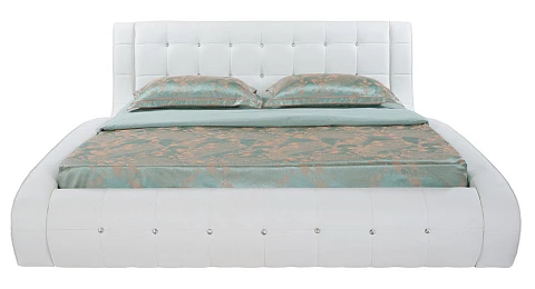 Кровать Кинг Сайз Nuvola-1 - Кровать футуристичного дизайна из экокожи класса «Люкс».